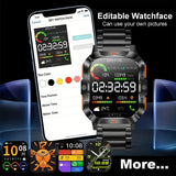 NNETM Men’s Sports Smart Watch with LED Flashlight