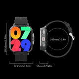 NNETM Smart 2-In-1 Watch with Built-In TWS Earphones