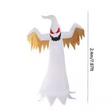 NNEOBA Halloween Inflatable Ghost with LED Flame Lights
