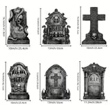 NNETM Halloween Tombstones Outdoor Graveyard Yard Signs with Stakes