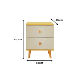 NNECN 5 Layer White Drawer Chest Storage with Bedside Table