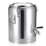 NNEAGS 2X 22L Stainless Steel Insulated Stock Pot Dispenser Hot & Cold Beverage Container With Tap