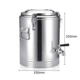 NNEAGS 2X 22L Stainless Steel Insulated Stock Pot Dispenser Hot & Cold Beverage Container With Tap