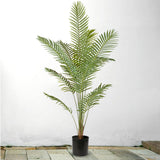 NNEAGS 2X 210cm Green Artificial Indoor Rogue Areca Palm Tree Fake Tropical Plant Home Office Decor