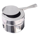 NNEAGS 6L Stainless Steel Chafing Food Warmer Catering Dish Round Roll Top