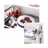 NNEAGS 2X 2 Tier 95x50x95cm Stainless Steel Kitchen Dining Food Cart Trolley Utility Large