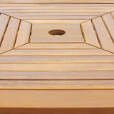 NNEVL Bistro Table 75x75x110 cm Solid Acacia Wood