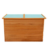 NNEVL Garden Storage Box Brown 120x50x60 cm Poly Rattan