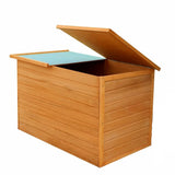 NNEVL Garden Storage Box Brown 120x50x60 cm Poly Rattan