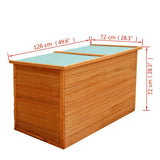 NNEVL Garden Storage Box Brown 120x50x60 cm Poly Rattan