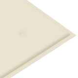 NNEVL Garden Bench Cushion Cream 100x50x3 cm