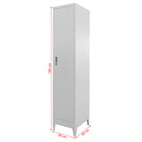 NNEVL Locker Cabinet 38x45x180 cm