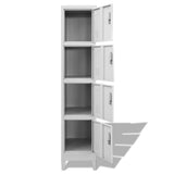 NNEVL Locker Cabinet with 4 Compartments 38x45x180 cm