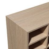 NNEVL Shoe Rack Chipboard 92x30x67.5 cm Oak