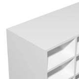 NNEVL Shoe Rack Chipboard 92x30x67.5 cm White