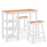NNEVL Bar Set 3 Pieces MDF White