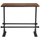 NNEVL Bar Set 5 Piece Solid Reclaimed Wood