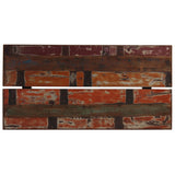 NNEVL Bar Set 7 Piece Solid Reclaimed Wood Multicolour