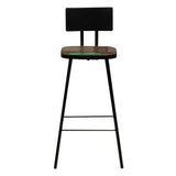 NNEVL Bar Set 7 Piece Solid Reclaimed Wood Multicolour