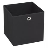 NNEVL Storage Boxes 4 pcs Non-woven Fabric 32x32x32 cm Black