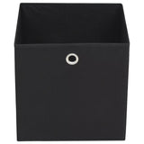 NNEVL Storage Boxes 10 pcs Non-woven Fabric 32x32x32 cm Black