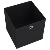 NNEVL Storage Boxes 10 pcs Non-woven Fabric 32x32x32 cm Black
