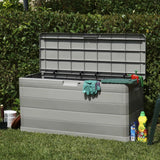 NNEVL Garden Storage Box Grey 117x45x56 cm