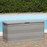 NNEVL Garden Storage Box Grey 117x45x56 cm