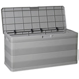 NNEVL Garden Storage Box Grey 117x45x56 cm