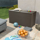 NNEVL Garden Storage Box Brown 120x56x63 cm PP Rattan