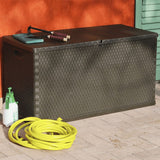 NNEVL Garden Storage Box Brown 120x56x63 cm PP Rattan