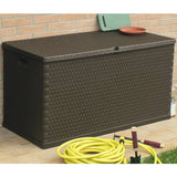 NNEVL Garden Storage Box Brown 120x56x63 cm PP Rattan