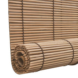 NNEVL Roller Blind Bamboo 100x220 cm Brown