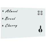 NNEVL Wall Mounted Magnetic Whiteboard Glass 60x40 cm