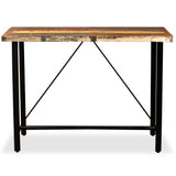 NNEVL Bar Set 5 Pieces Solid Wood Reclaimed