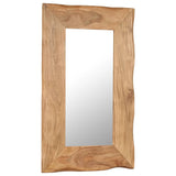 NNEVL Cosmetic Mirror 50x80 cm Solid Acacia Wood