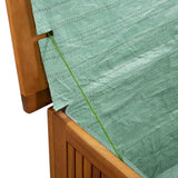 NNEVL Garden Storage Box Brown 120x50x60 cm Poly Rattan