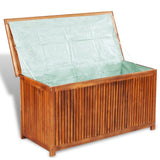 NNEVL Garden Storage Box Brown 120x50x60 cm Poly Rattan