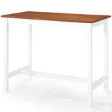 NNEVL Bar Table and Stool Set 5 Pieces Solid Wood