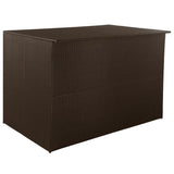 NNEVL Garden Storage Box Brown 150x100x100 cm Poly Rattan