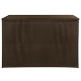 NNEVL Garden Storage Box Brown 150x100x100 cm Poly Rattan