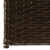 NNEVL Garden Storage Box Brown 150x100x100 cm Poly Rattan