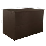 NNEVL Garden Storage Box Brown 150x100x100 cm Poly Rattan