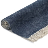 NNEVL Kilim Rug Cotton 120x180 cm Blue