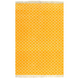 NNEVL Kilim Rug Cotton 120x180 cm with Pattern Yellow