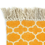 NNEVL Kilim Rug Cotton 120x180 cm with Pattern Yellow