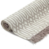 NNEVL Kilim Rug Cotton 160x230 cm with Pattern Taupe