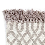 NNEVL Kilim Rug Cotton 160x230 cm with Pattern Taupe