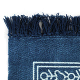 NNEVL Kilim Rug Cotton 160x230 cm with Pattern Blue