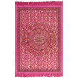 NNEVL Kilim Rug Cotton 120x180 cm with Pattern Fachsia